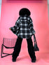 Plaid shirt "RAINY DAY" VMC58 - BLACK